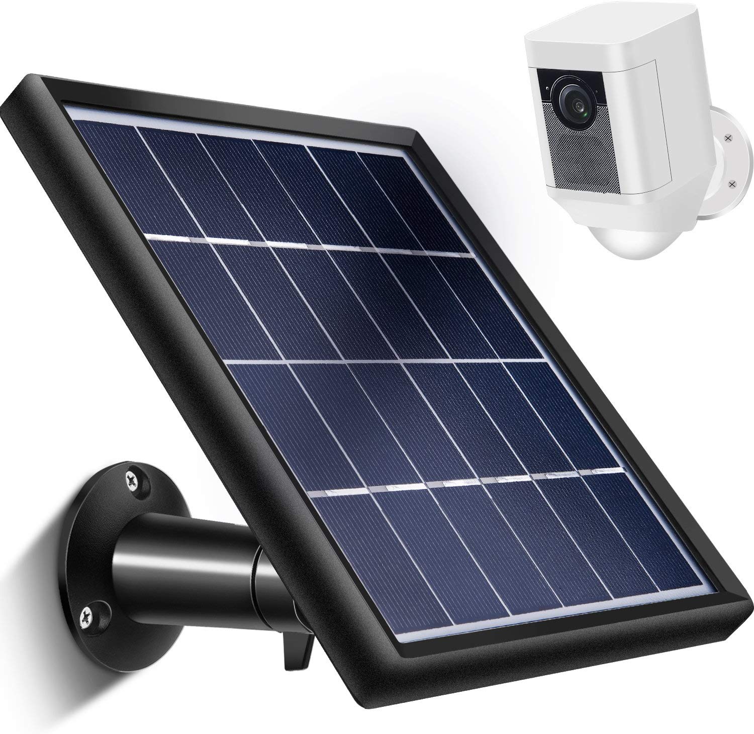 Skylety Solar Panel for Ring Spotlight Cam with Security Wall Mount