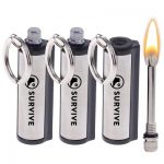 SURVIVE Permanent Match, 3 or 5 Pack, The Forever Lighter, Emergency Fire Starter Striker Set