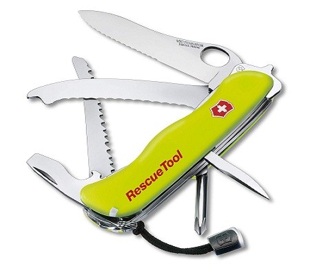 Victorinox Swiss Army Rescue Tool Pocket Knife with Pouch