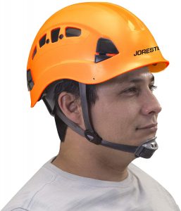 JORESTECH Hard Hat Orange ABS Work-At-Height and Rescue Slotted Ventilated Helmet with 6-Point Ratchet Suspension ANSI Z89.1-14 Certified For Work, Home, and General Headwear Protection HHAT-04 