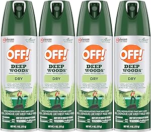 OFF! 687575 Deep Woods Insect & Mosquito Repellent VIII, DryTouch Technology, Long-Lasting Protection from Mosquitoes