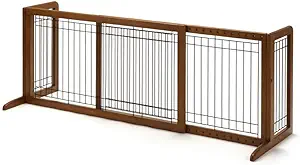 Richell Wood Freestanding Pet Gate