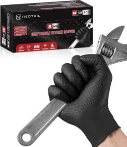 Neotril 8 Mil Heavy Duty Disposable Nitrile Gloves