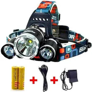 Molo Headlamp, Headlight, Hard Hat Light 20000 Lumens IMPROVED Cree Led Ultra Bright Rechargeable Waterproof Flashlight Head Light