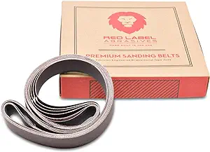 Red Label Abrasives 1 x 30 Knife Makers Fine Grit Sanding Belts