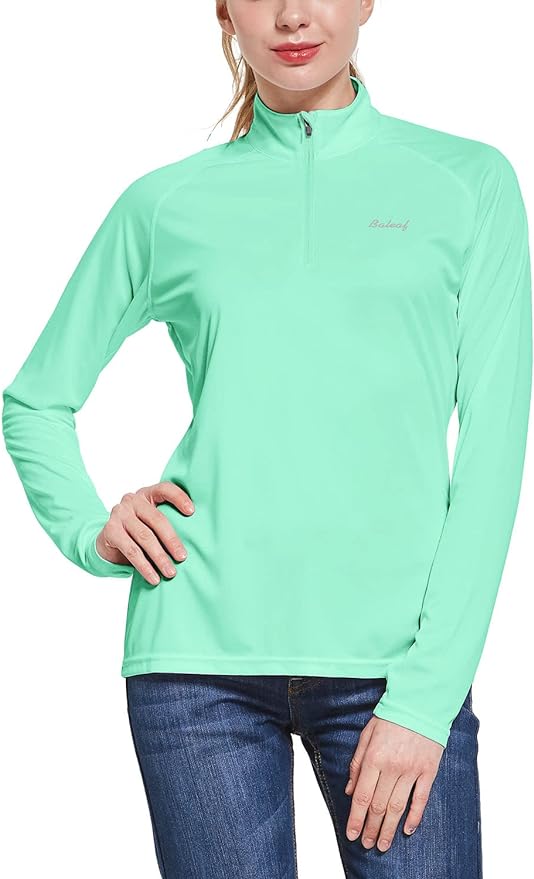 thumbnail image 2 of BALEAF Women's Long Sleeve Sun Shirt - UPF 50+ UV Protection, Moisture Wicking, With Thumbholes & Pocket 2 of 12