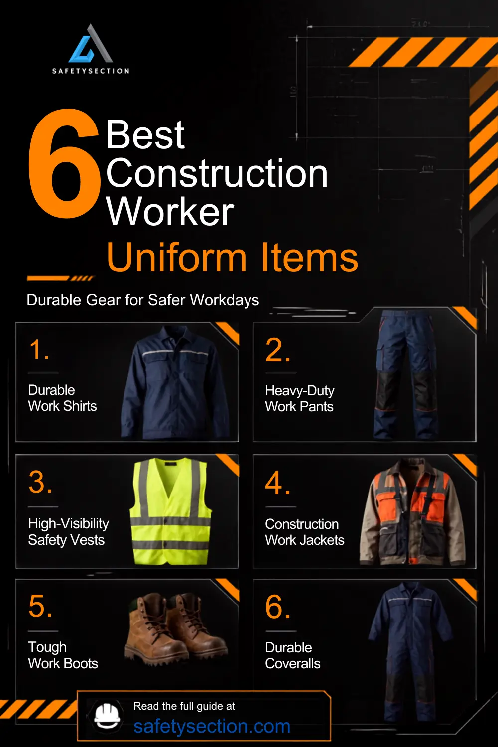 6 Best Construction Worker Uniform Items That Are Durable