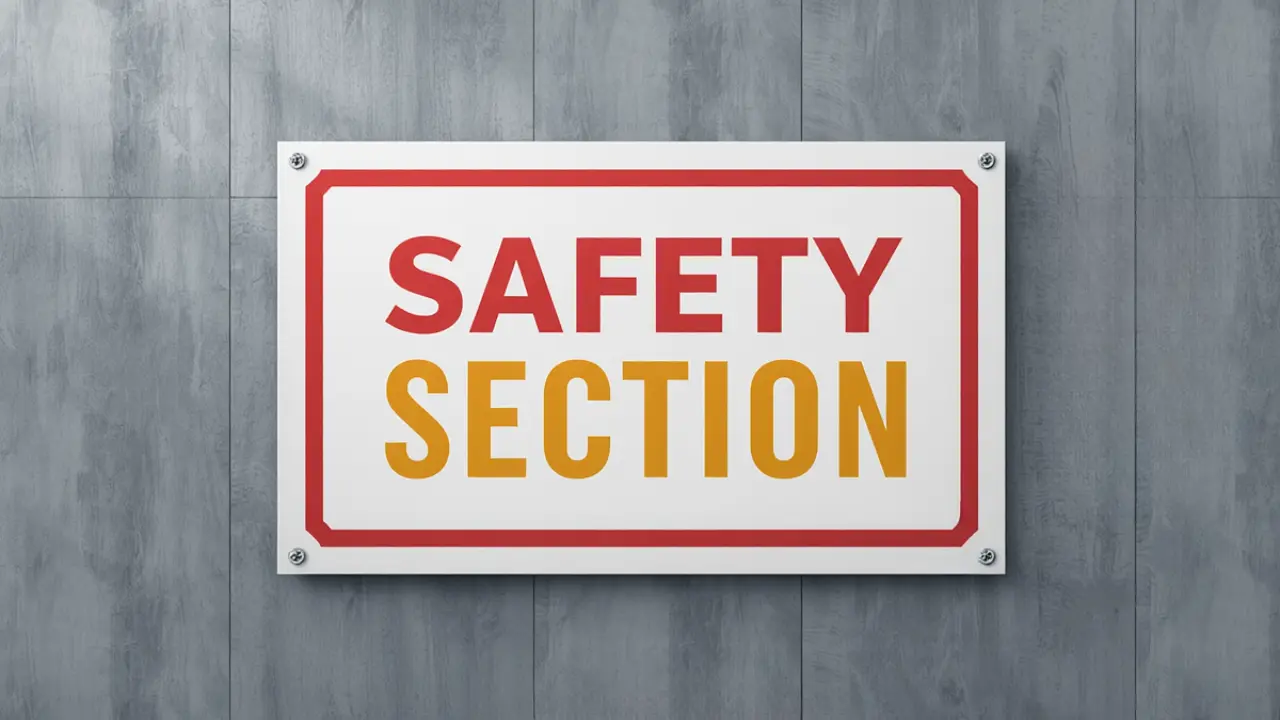 Safety Section Banner